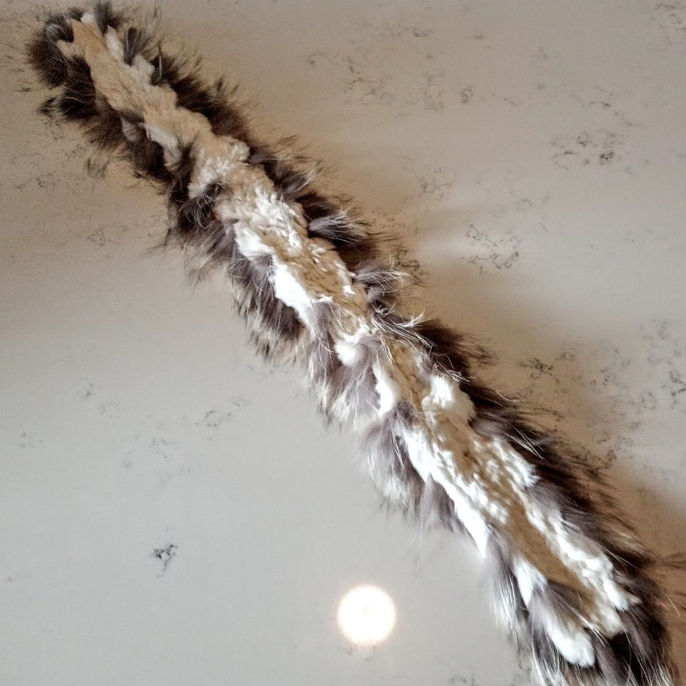 Soft Taupe White Fur Collar - Picture 4 of 4